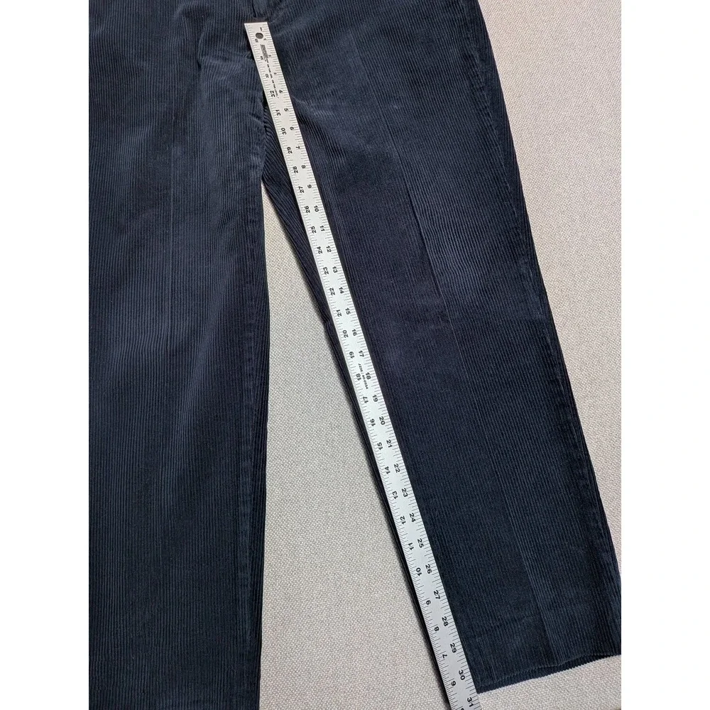 Brooks Brothers Men's 38x30 Navy Blue Corduroy Stretch Regular Fit Pants